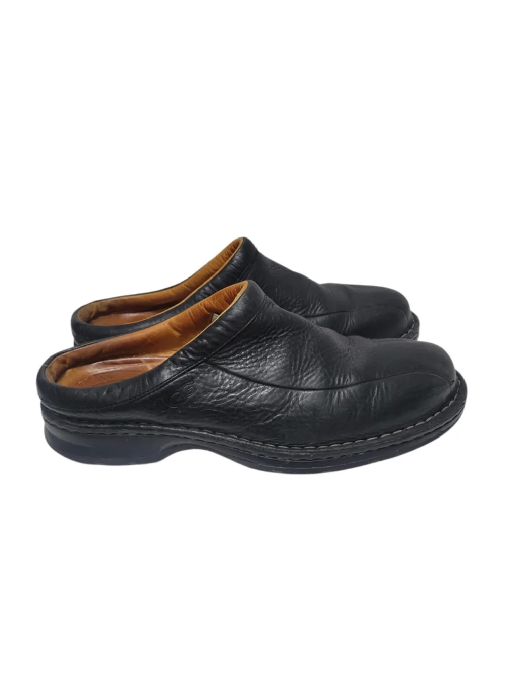 UGG Australia SN5526 Black Clog slip-on Leather Sandals Shoes Size 13 Men's